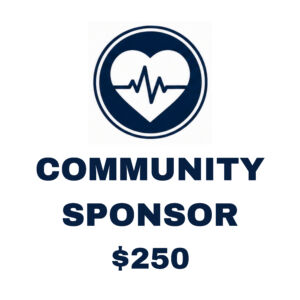 Community sponsor logo with price